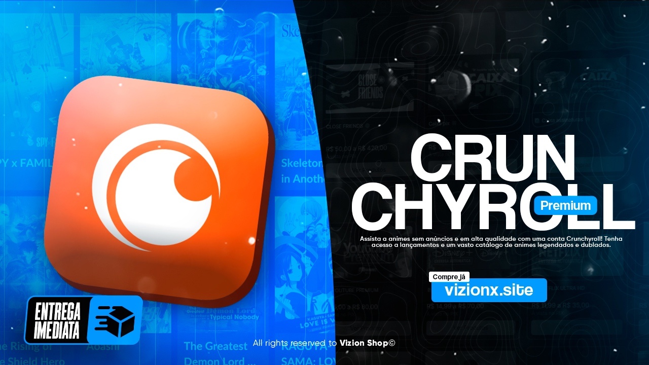 Crunchyroll 1 Ano Conta Full