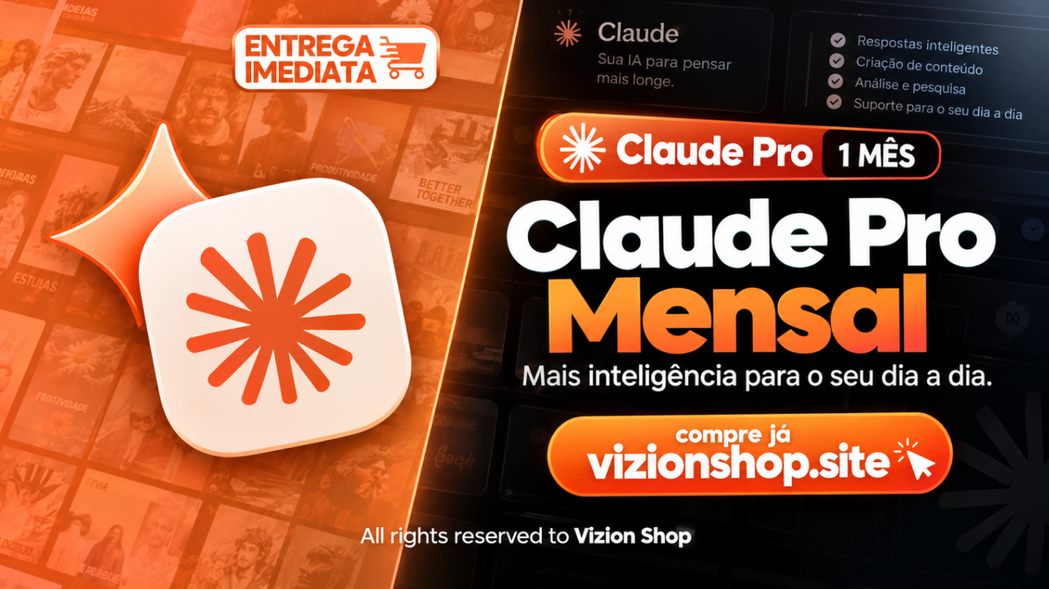 CLAUD PRO COMPARTILHADO MENSAL